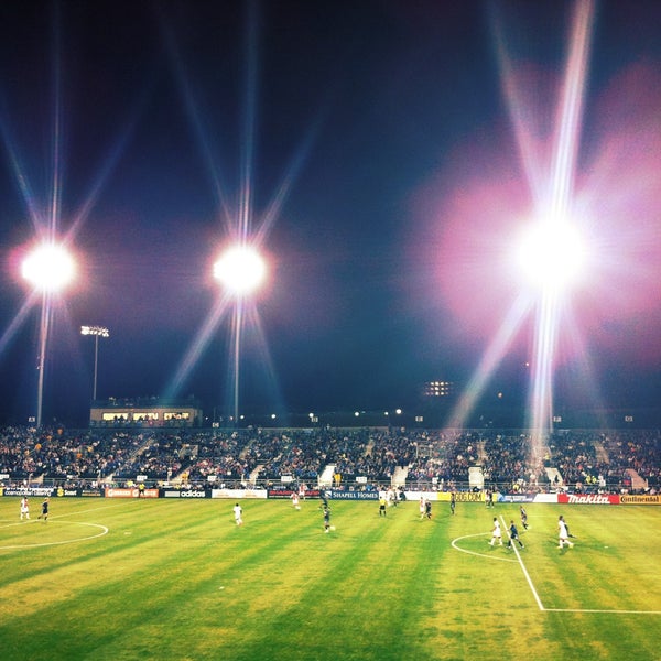 Photo taken at Buck Shaw Stadium by Emil B. on 4/22/2013