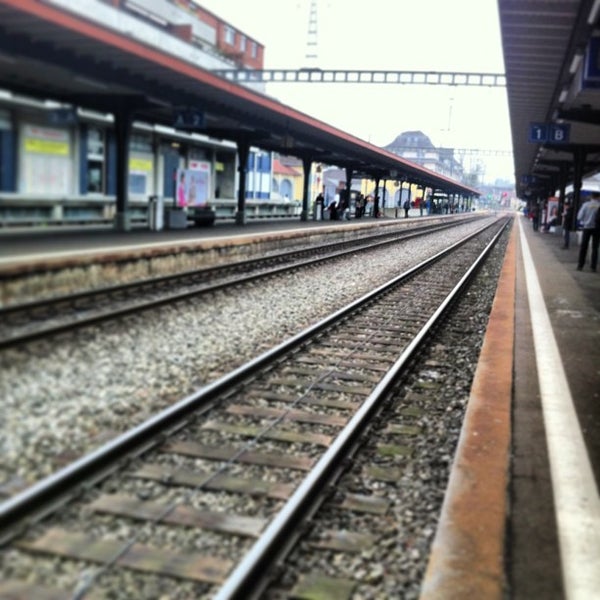 Photo taken at Bahnhof Uster by Julien M. on 4/23/2013