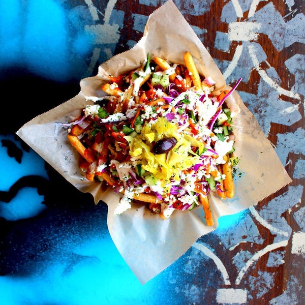 Spitz helped bring the döner kebab to LA, but it’s no surprise the menu has expanded since then to include these decadent late night snack fries, topped with döner meat of course.