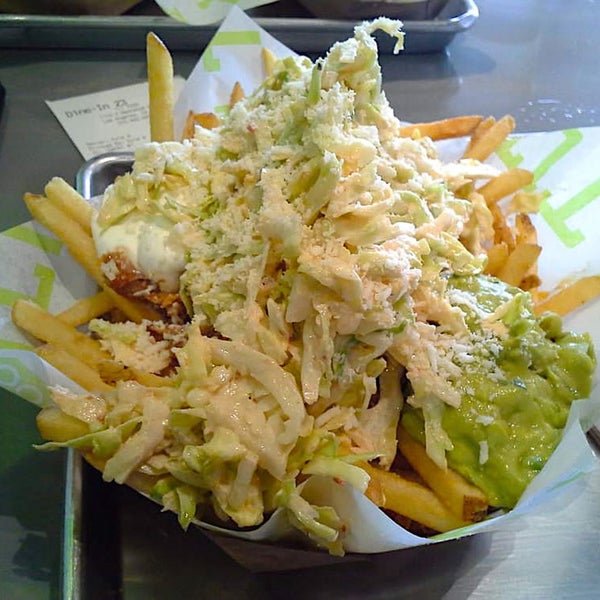 The fries from TLT Food play are a huge part of their creativity with huge baskets laid over with everything from steak to carnitas to pork belly.