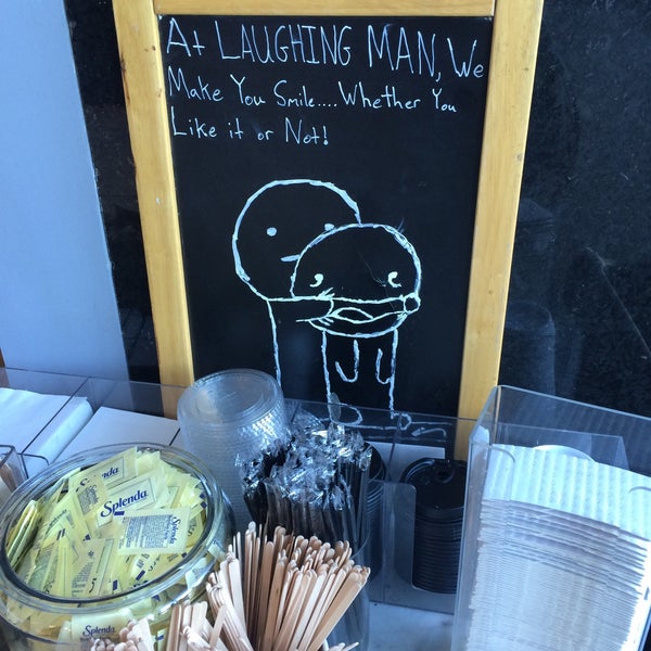 Photo taken at Laughing Man Coffee &amp; Tea by Carolyn T. on 11/17/2015
