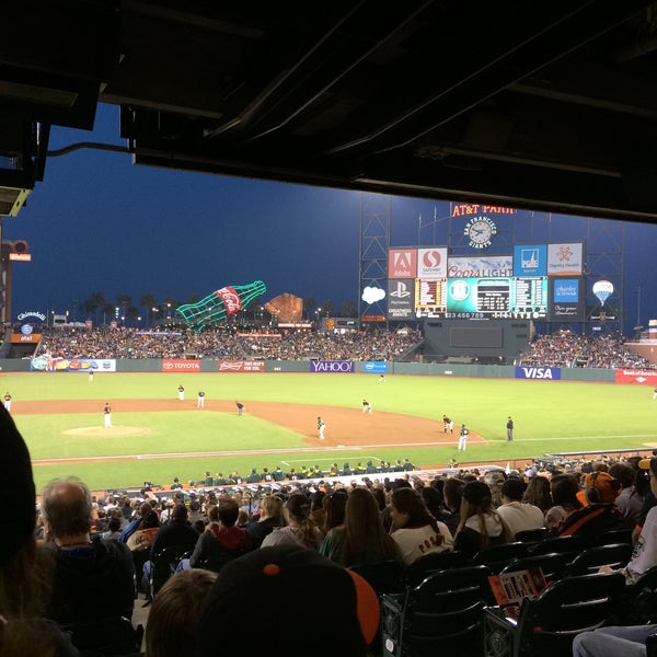 Photo taken at Oracle Park by ana t. on 4/4/2015