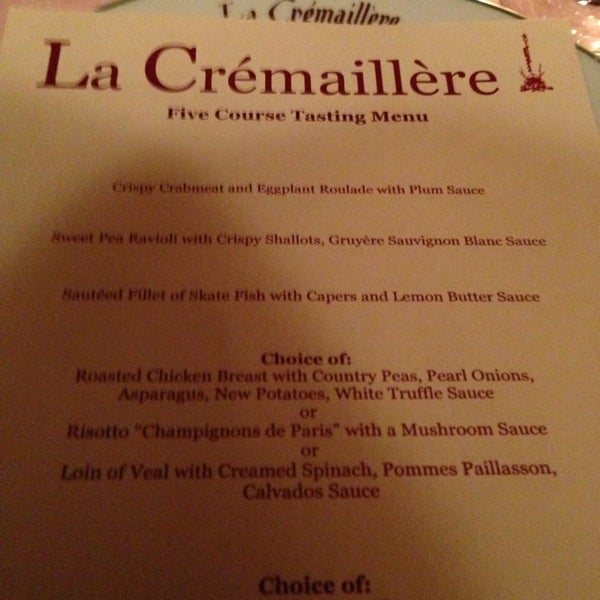 Photo taken at La Cremaillere by Craig P. on 1/26/2013