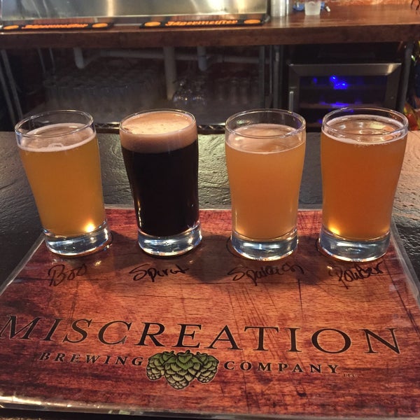 Photo taken at Miscreation Brewing Company by Wayne on 9/22/2018