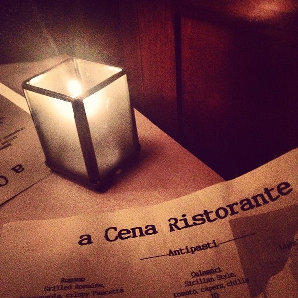 รูปภาพถ่ายที่ a Cena Ristorante โดย Sonam เมื่อ 3/24/2014