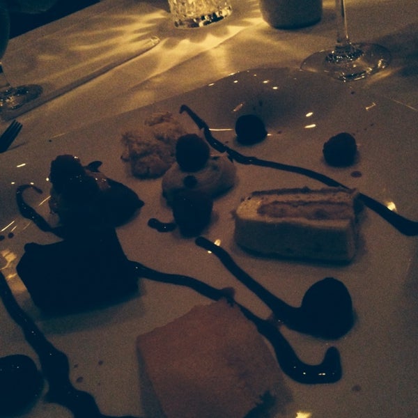Their dessert sampler was just the right amount of sweet at the end of a great meal.