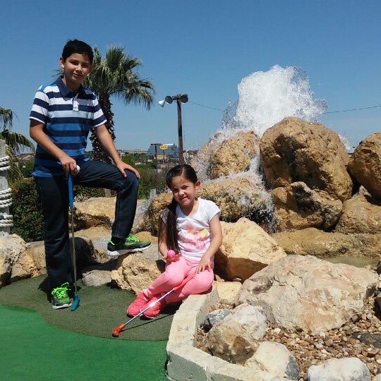 Photo taken at Embassy Miniature Golf by Robs on 4/19/2016