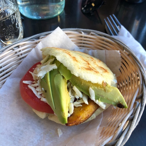 The arepas here are delicious. I love the Vegetariana and the Pabellon. Their side sauces are all amazing too and the service is quick and friendly.