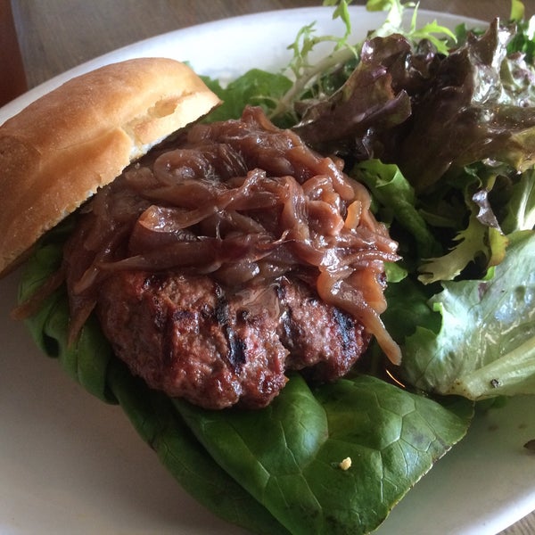 Tavern burger with Red Onion Marmalade and greens (salad) is good. Friendly service and a good selection of beers.