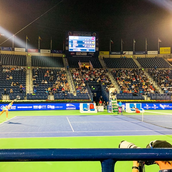2/17/2020 tarihinde Minas M.ziyaretçi tarafından Dubai Duty Free Dubai Tennis Championships'de çekilen fotoğraf