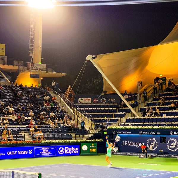 2/17/2020 tarihinde Minas M.ziyaretçi tarafından Dubai Duty Free Dubai Tennis Championships'de çekilen fotoğraf