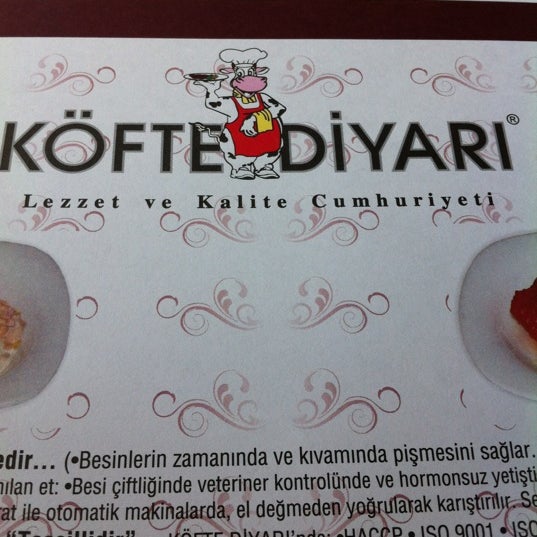 รูปภาพถ่ายที่ Köfte Diyarı โดย Hasret G. เมื่อ 10/31/2012