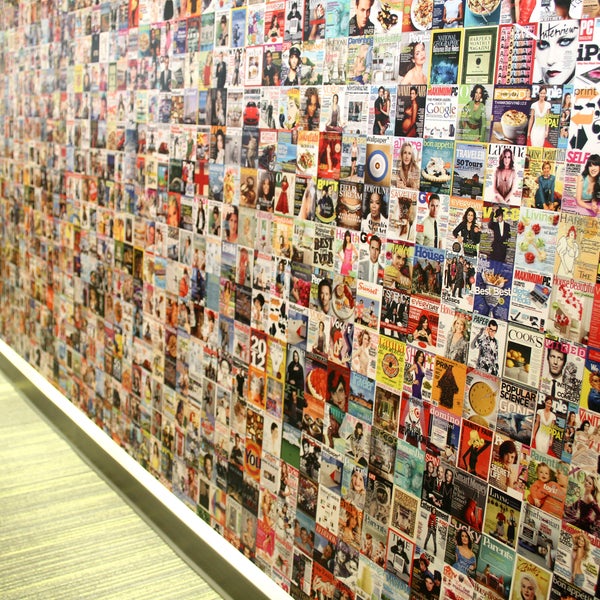 Be sure to check out our magazine wall when you visit!