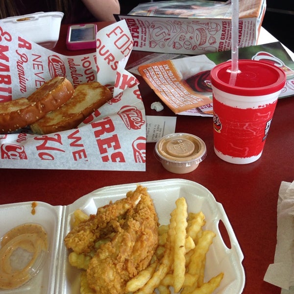 Photo taken at Raising Cane&#39;s Chicken Fingers by Gail on 3/22/2014