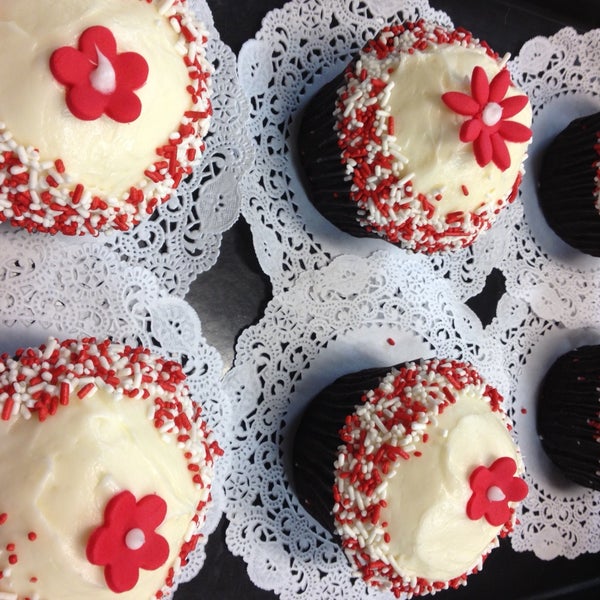 Check out our new Jumbo Red Velvet Cupcakes with a cream filling!  Oh yeah!