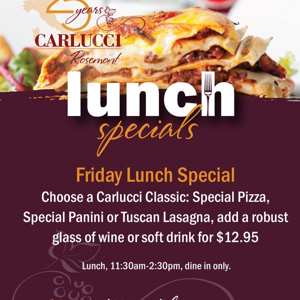 Lunch at Carlucci today? We think so!
