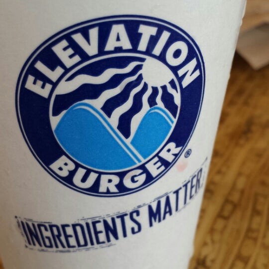 Photo taken at Elevation Burger by Roy K. on 4/3/2014