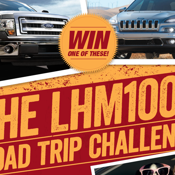 Less than two weeks left to enter the LHM1000 Road Trip Challenge! Have you entered yet? http://on.fb.me/1gwfZMm