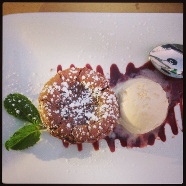 Chocolate Torte with vanilla gelato