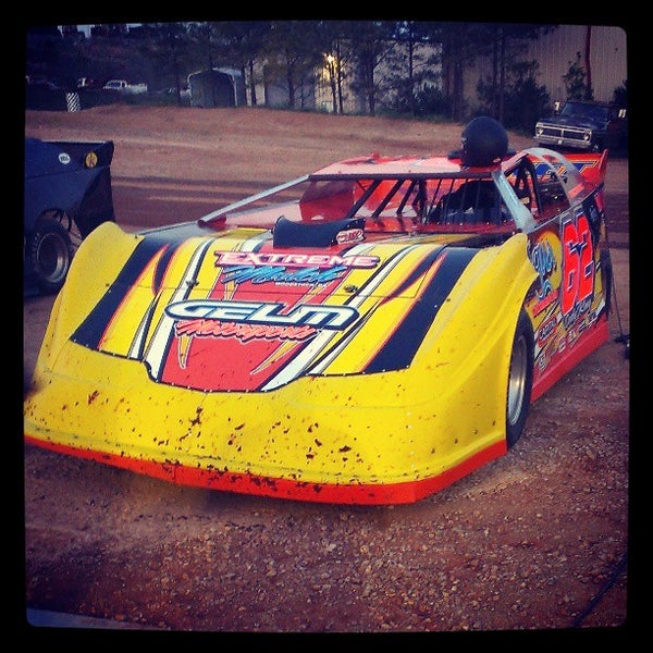 Photo taken at Dixie Speedway Home of the Champions by Matthew M. on 4/7/2013
