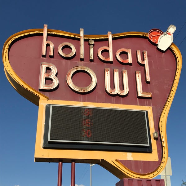 The Holiday Bowl opened in 1958 on Lomas Blvd in Albuquerque, New Mexico.