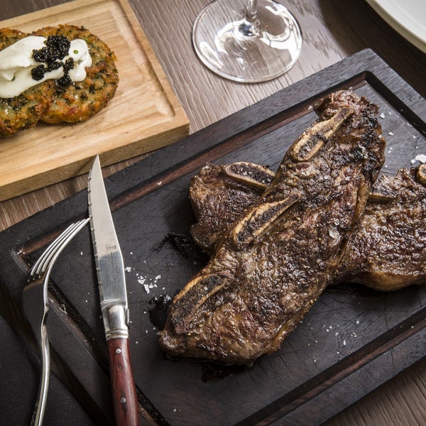 Rural Society buys good beef, then doesn’t do too much to it: salt, pepper and a brush of butter stained with malbec are all that season the lean, grass-fed rib-eye and tenderloin from Uruguay.