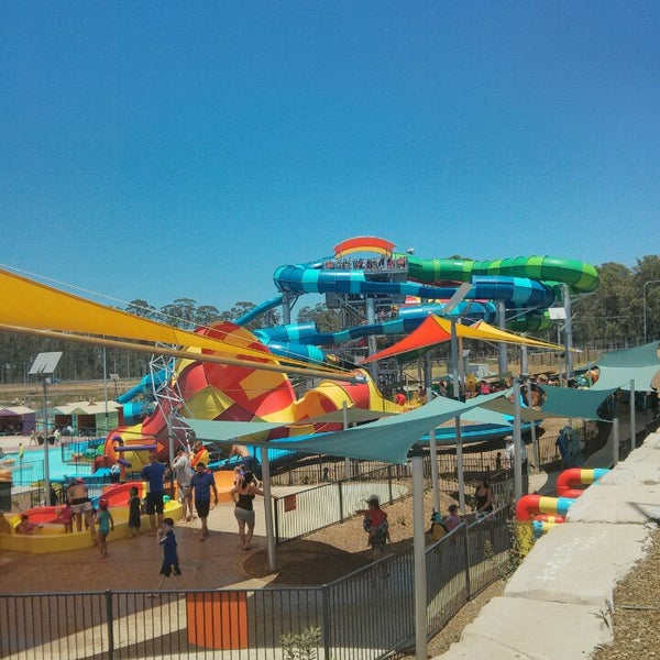 Photo taken at Raging Waters Sydney by Ross B. on 1/18/2014
