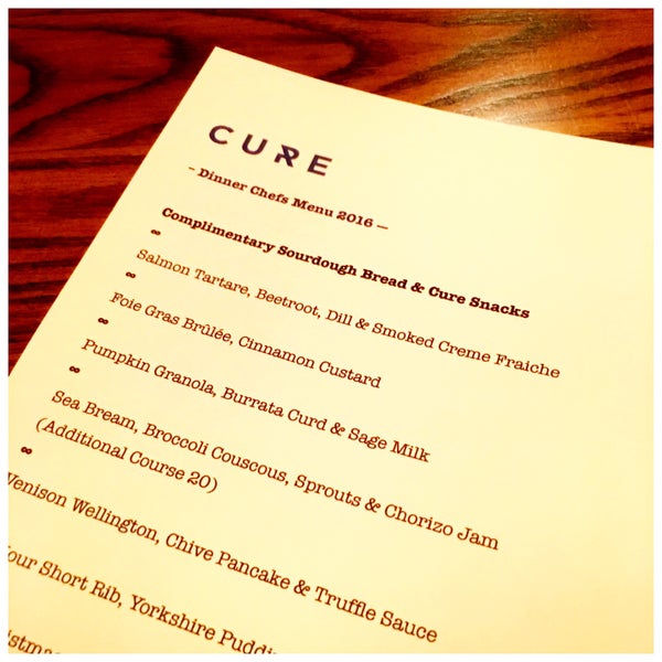 Foto tirada no(a) Cure Restaurant por Adam G. em 12/17/2016