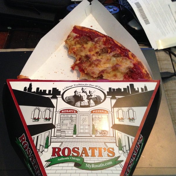 Photo taken at Rosati&#39;s Pizza by Jim M. on 4/27/2013
