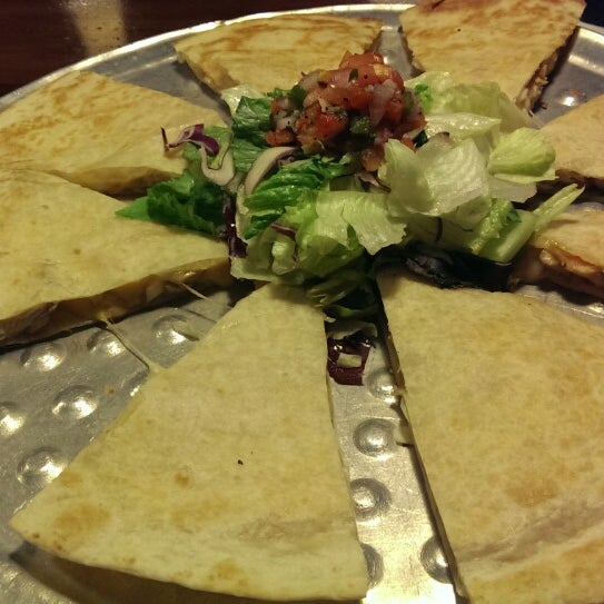 Quesadilla on the App page of the menu is large and really good!