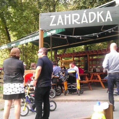 Photo taken at Zahradní restaurace Klamovka by Michal P. on 9/16/2012