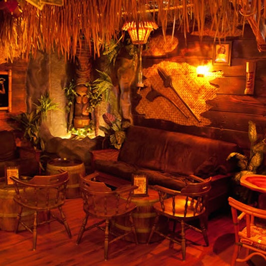 The island decor transports you back to that spring break you only barely remember. What really seals the deal making this a must-drink-at tiki bar is flaming volcano bowls and the cheap prices.