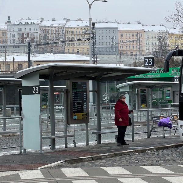 Photo taken at Prague Central Bus Station by Virgílio F. on 12/18/2022
