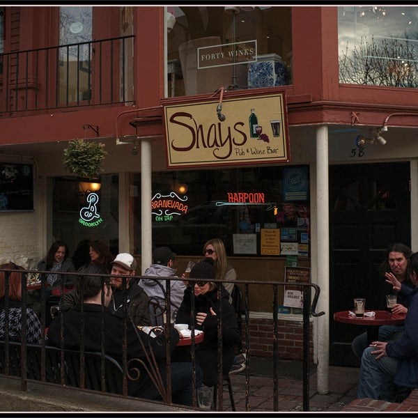 Photo taken at Shays Pub &amp; Wine Bar by Bikabout on 3/15/2014
