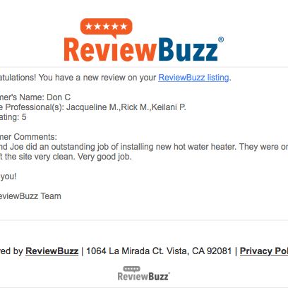 Thanks for the great #review @ReviewBuzz Don!