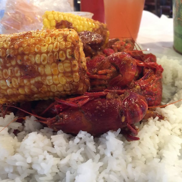 Photo taken at Angry Crab Shack and BBQ by JK G. on 11/3/2015