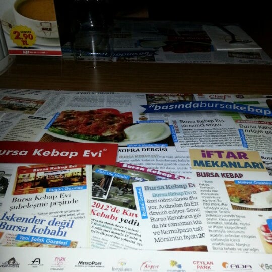 รูปภาพถ่ายที่ Bursa Kebap Evi โดย Merve S. เมื่อ 12/5/2012