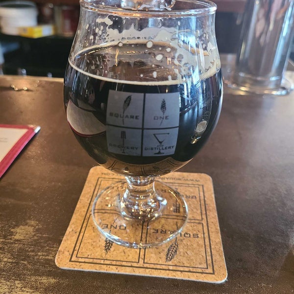 Photo taken at Square One Brewery &amp; Distillery by Mark L. on 3/4/2023