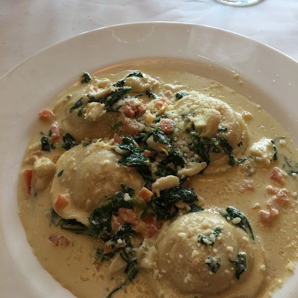 Always great, best lobster ravioli with a creamy white sauce. Made fresh and waitstaff is so friendly!