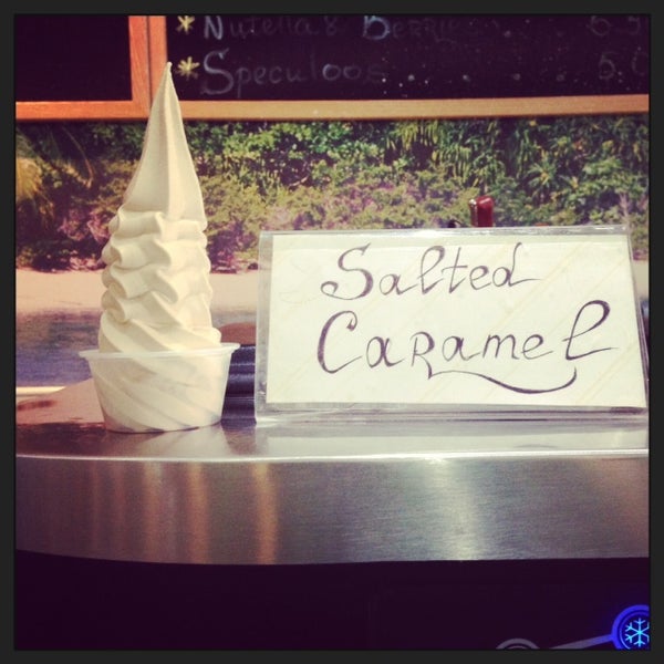 check out our new flavor arbuz froyo - Salted Caramel
