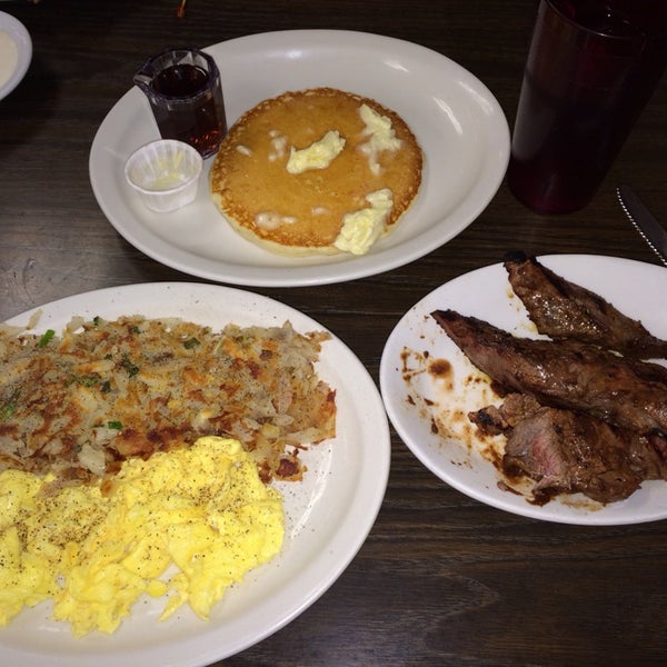 Tri tip steak and eggs great anytime of the day!!! And such big portions !!!!!