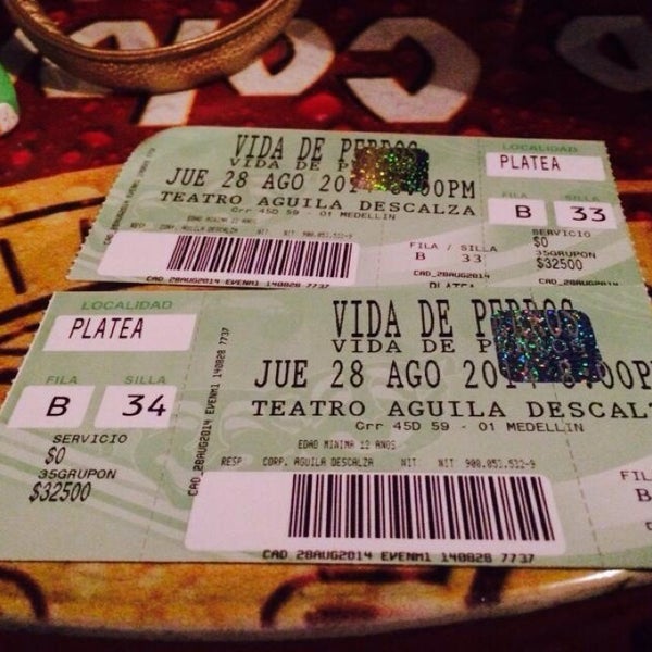 Photo taken at Teatro Aguila Descalza by Melissa B. on 8/28/2014