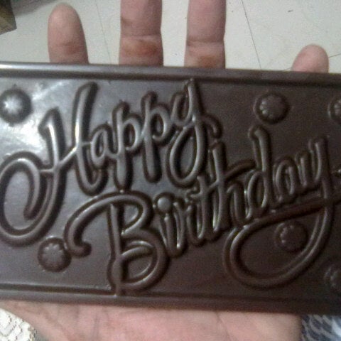 Dark Chocolate Happy Birthday Bar, best gift for Chocolate lovers!