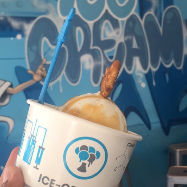 Salted caramel ice cream was nice and there way making it was amazing.