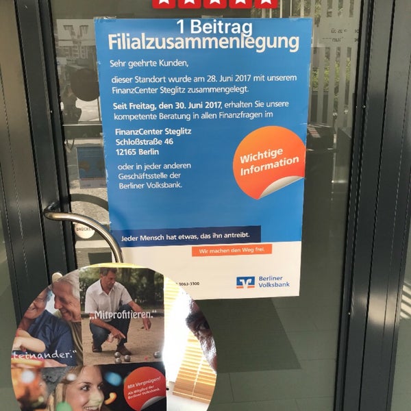 Berliner Volksbank Now Closed Friedenau 9 Visitors