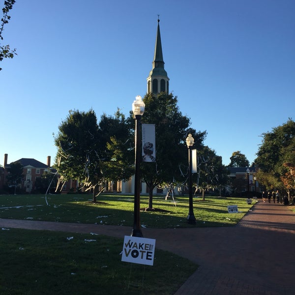 Photo taken at Wake Forest University by Todd J. on 10/9/2016