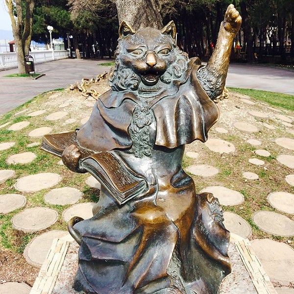 Памятник кот ученый в санкт петербурге