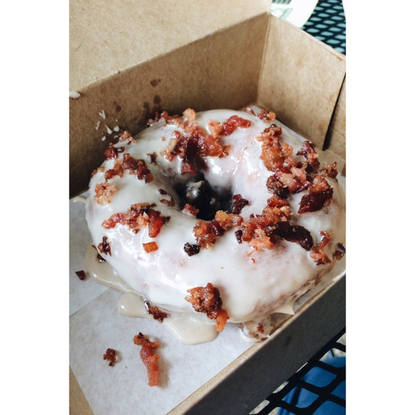 Maple bacon donuts. 🍩