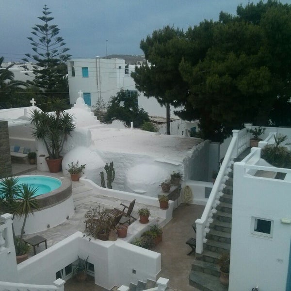 Photo taken at Carbonaki Hotel Mykonos by Екатерина К. on 5/29/2014