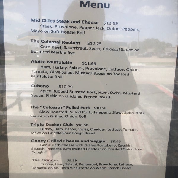 The Colossal Sandwich Shop Bedford Tx